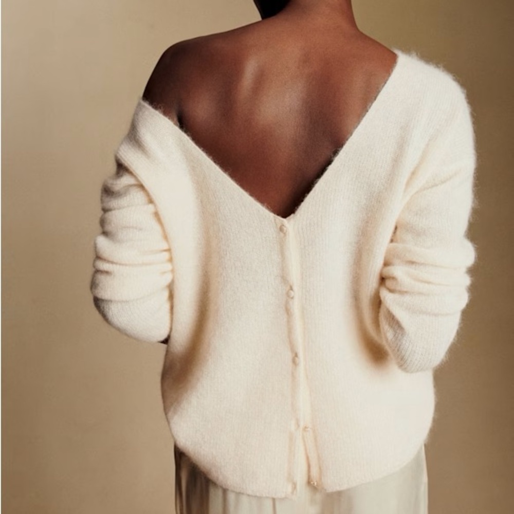 Sezane Barry Ecru Sweater